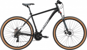 Велосипед Stark'25 Indy 29.1 D черный матовый/белый призрак L/20"
