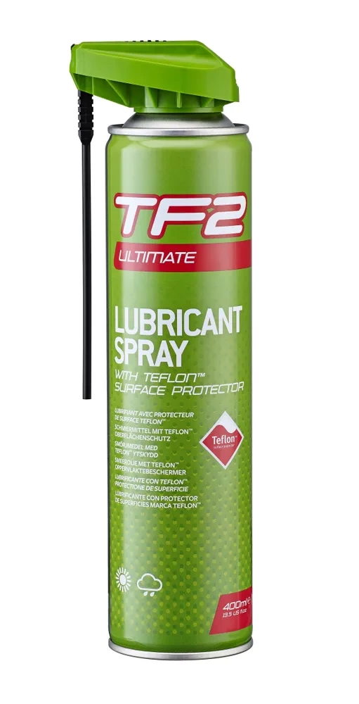 фото Смазка  с ТЕФЛОНОМ. TF-2 ULTIMATE SMART SPRAY д/цепи/тросов/перекл/сис-м спрей  400мл  WELDTITE (Анг